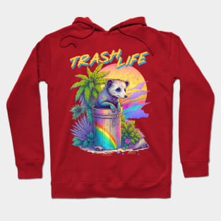 Trash Life - Vintage Style Trash Panda Hoodie